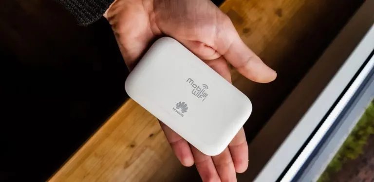 A mobile WiFi device from Huawei